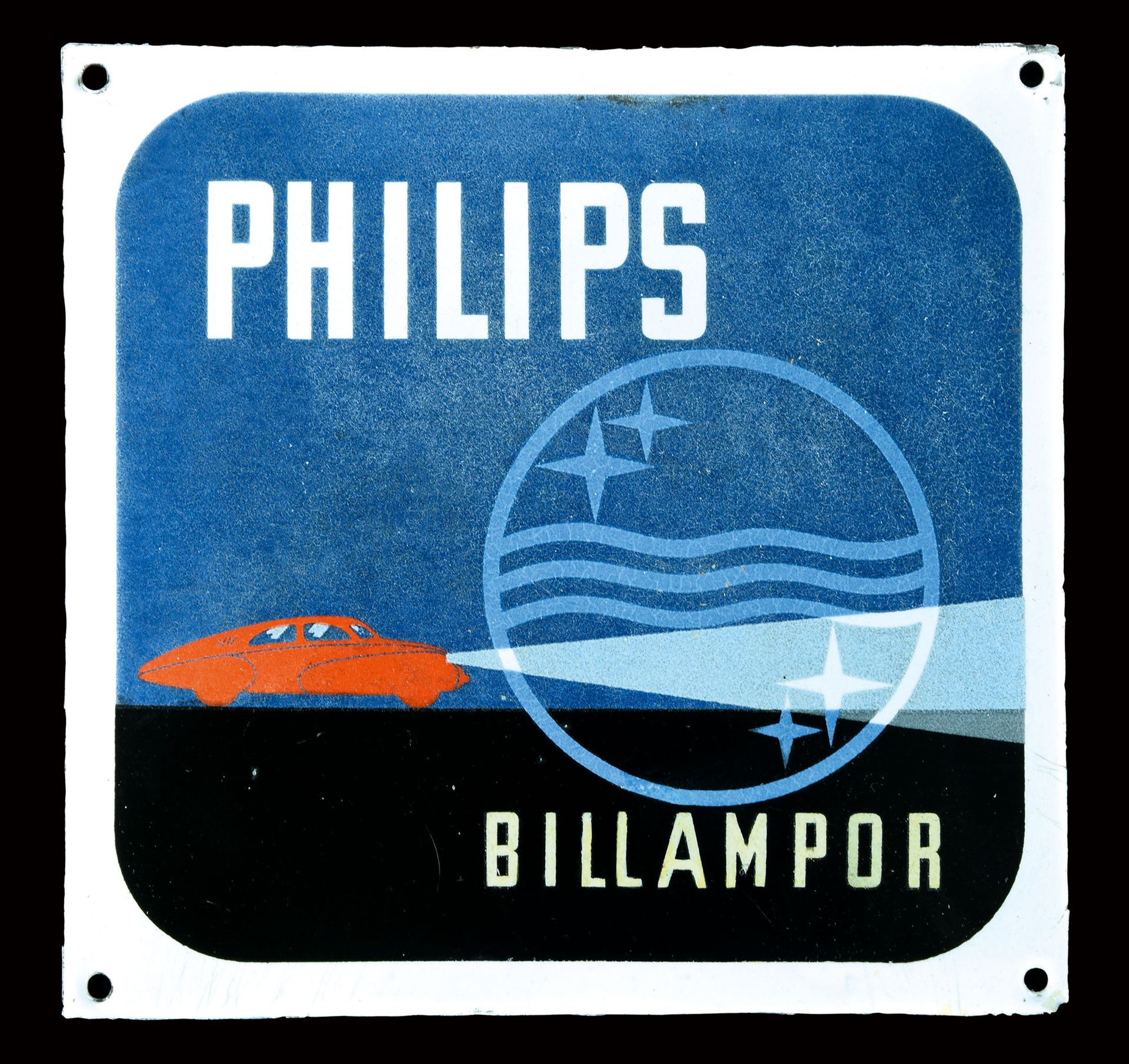 PHILIPS BILLAMPOR - PLAQUE EMAILLÉE I PUBLICITÉ ANCIENNE Zustand (2/R) - Emailsc&hellip;
