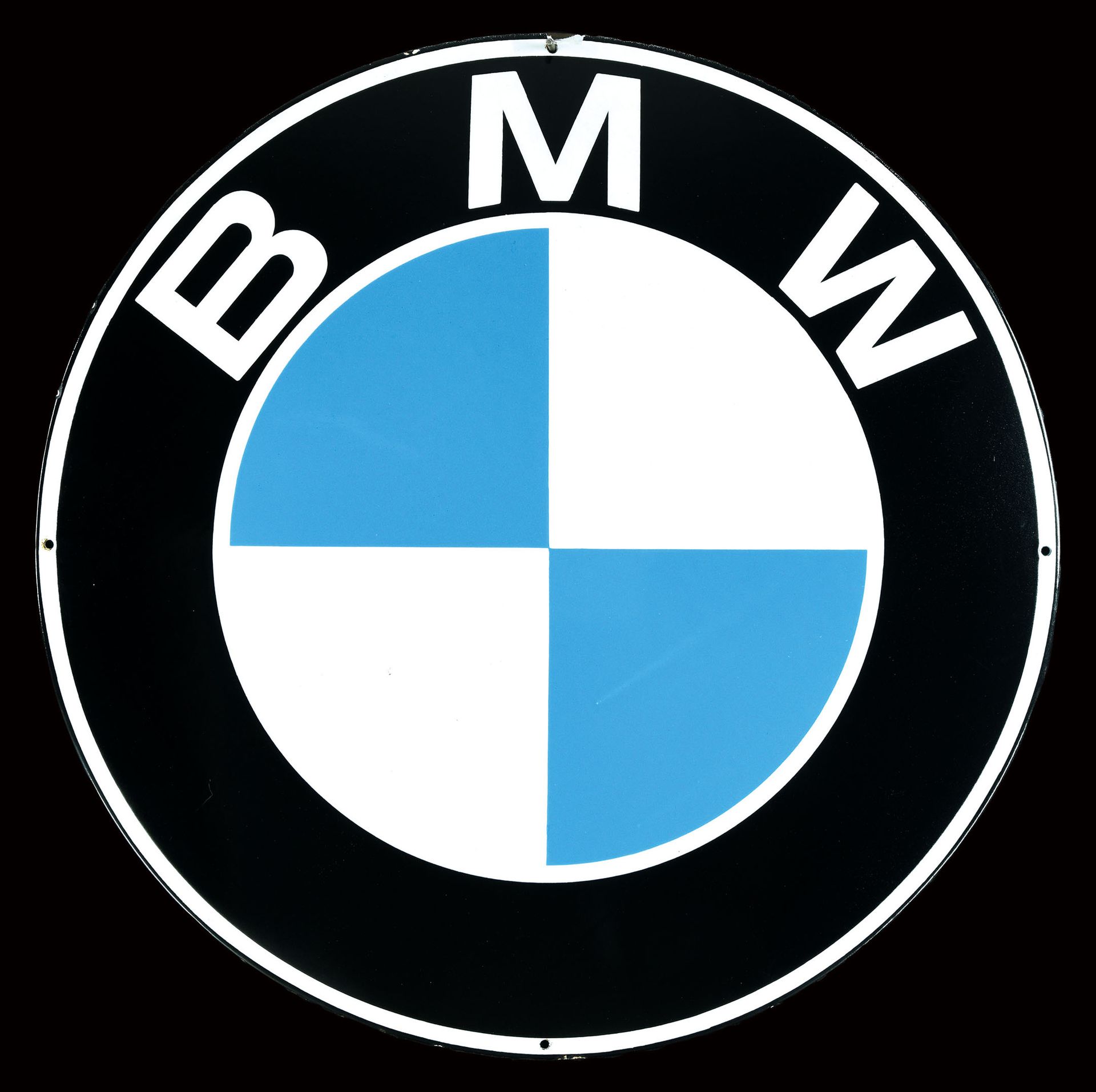BMW - PLAQUE EMAILÉE I PUBLICITÉ ANCIENNE Letrero esmaltado, abovedado, estarcid&hellip;