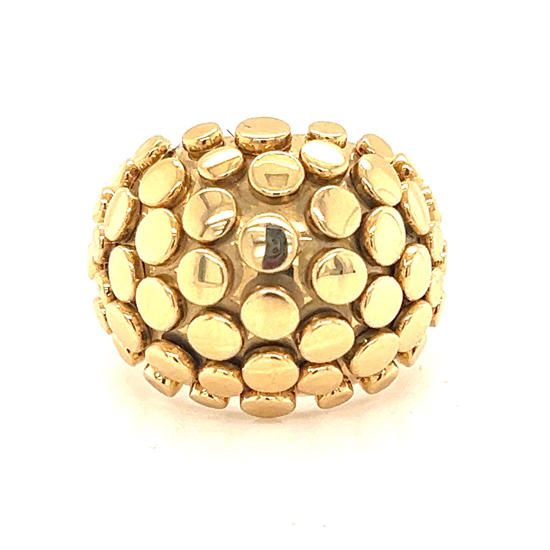 18k JOHN HARDY Dome Dot Ring Oro giallo 18 carati Peso 16,8 g Anello a cupola JO&hellip;