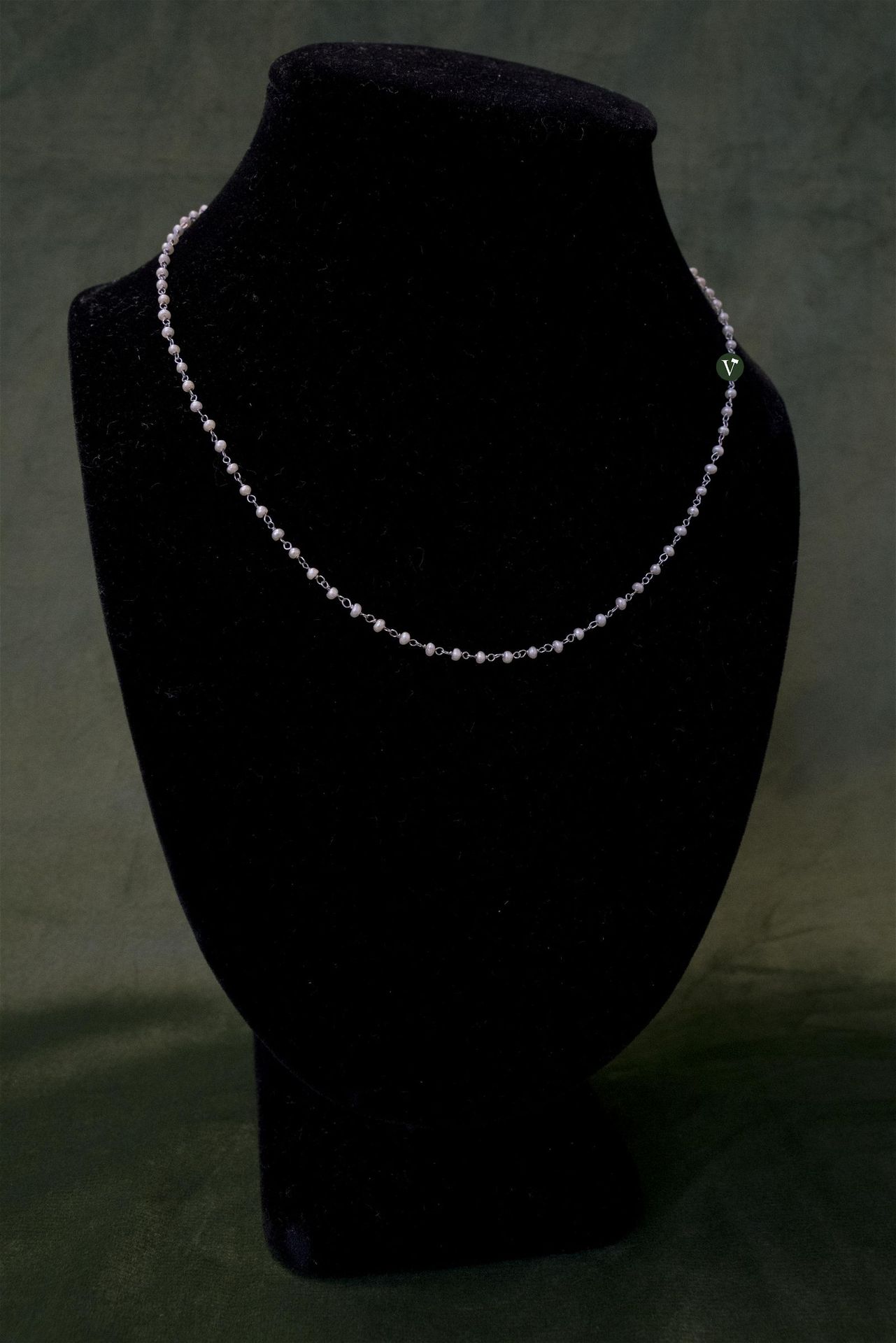 Platinum Pearl Choker Collier de perles en platine