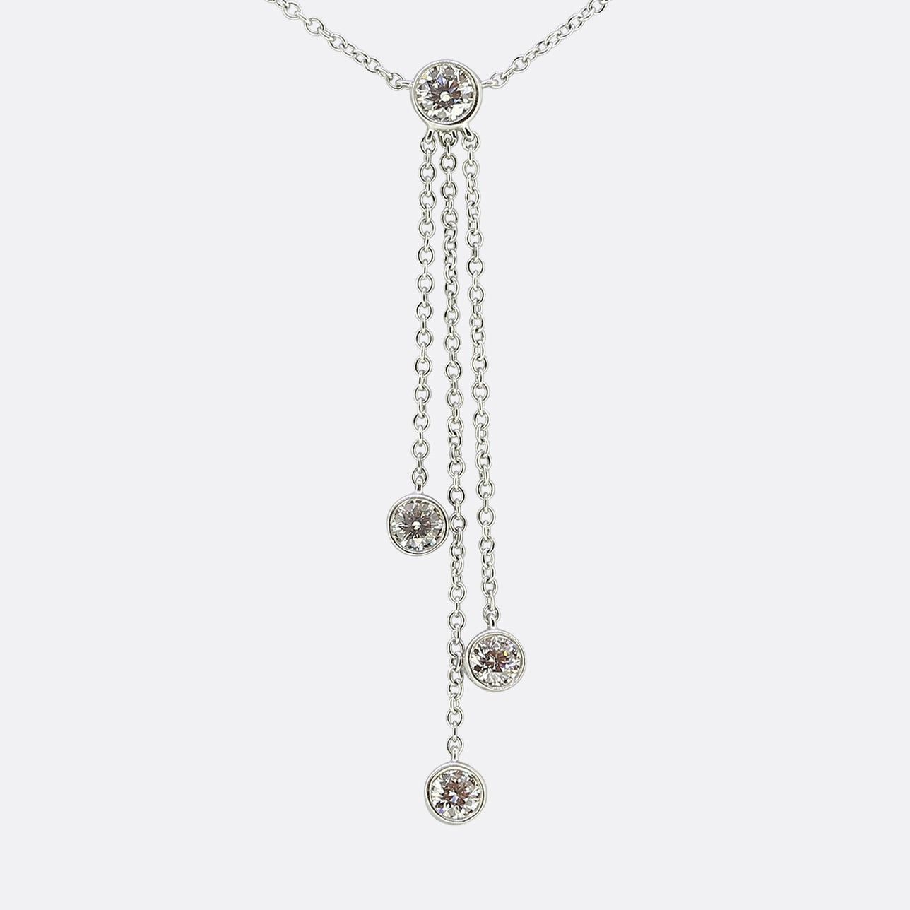 Tiffany & Co. Diamond Drop Necklace Tiffany & Co. Collier de gouttes de diamants&hellip;