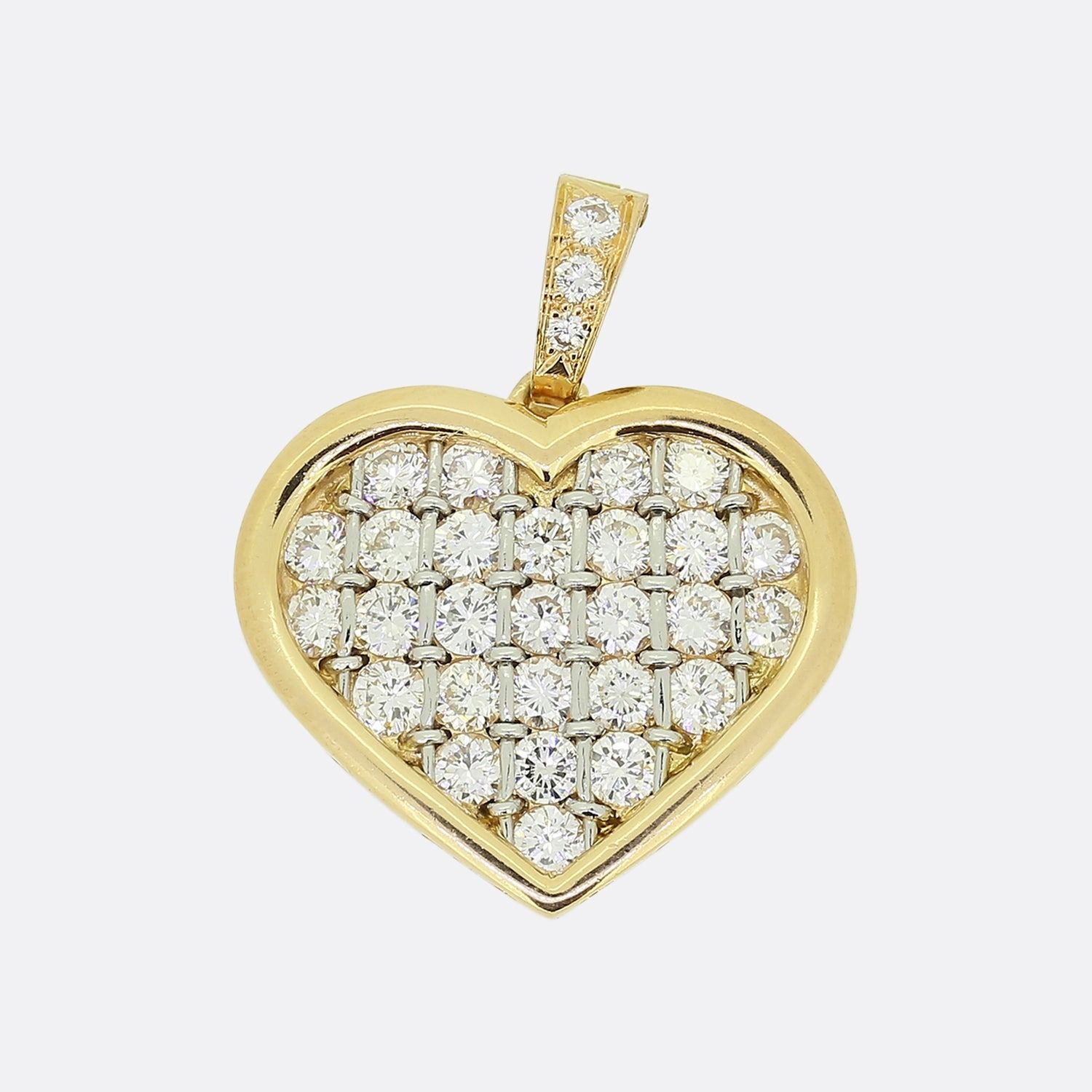 Cartier Love Heart Diamond Pendant Charm Cartier Love Heart Diamond Pendant Char&hellip;