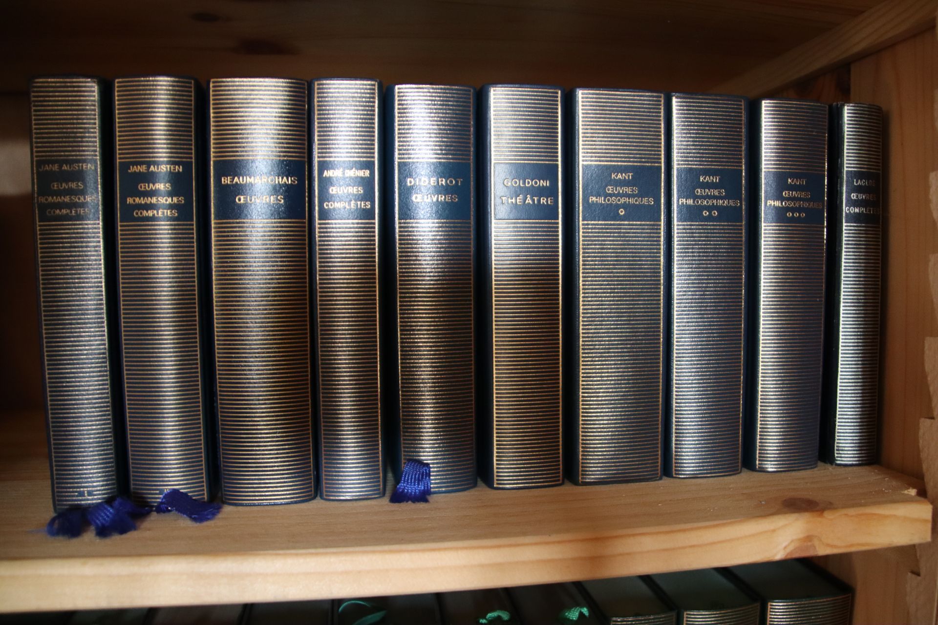 Null Bibliothèque de la Pléiade (cubierta azul) - Lote de más de 100 libros
