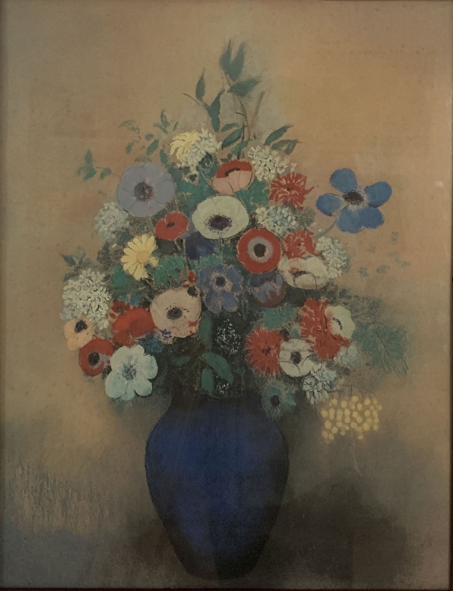 Null Odilon REDON (1840-1916), nach.

Strauß von Blumen.

Reproduktion. 

40 x 5&hellip;