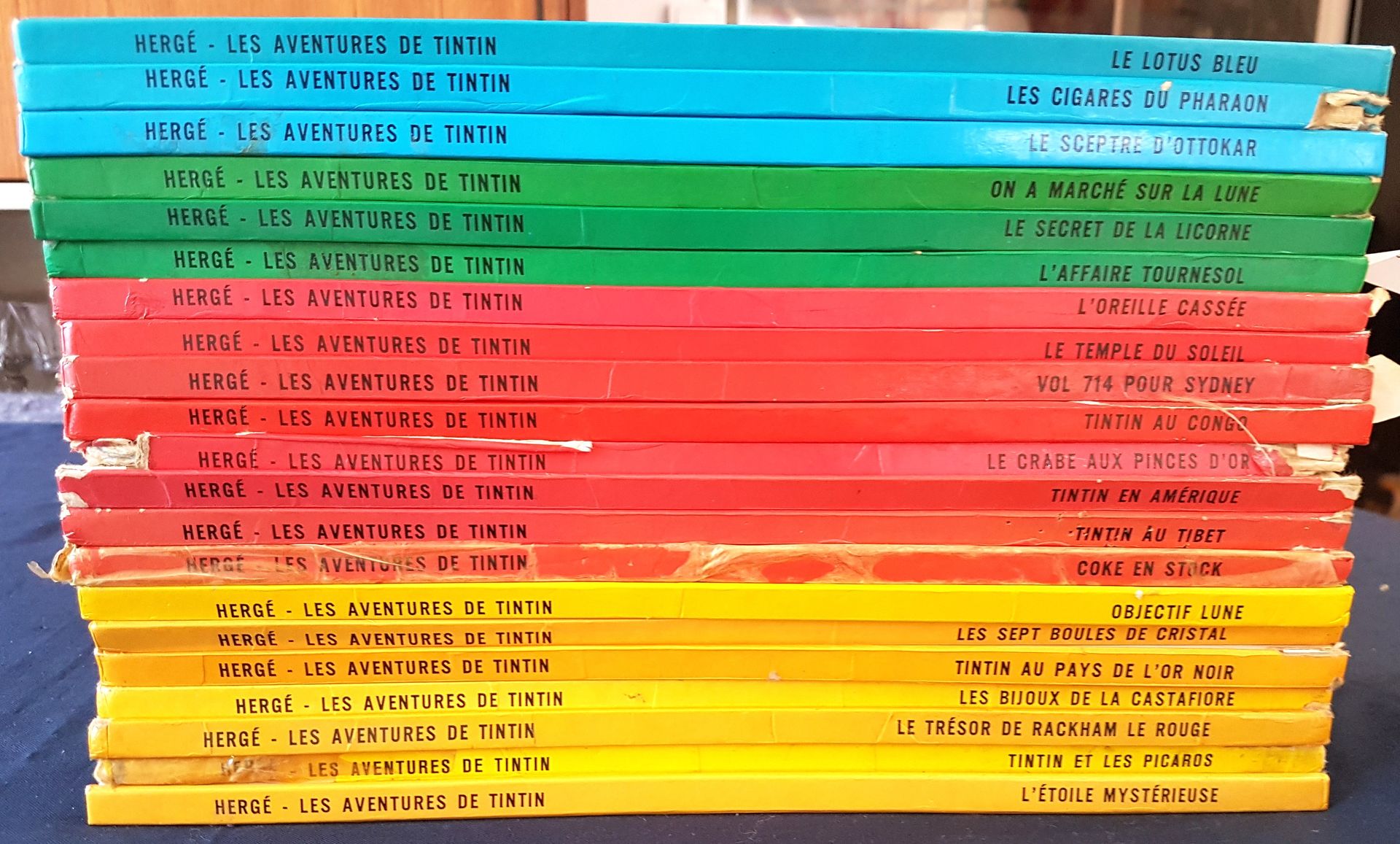 Null HERGE, Les aventures de Tintin, ed Casterman, published between 1970 and 20&hellip;
