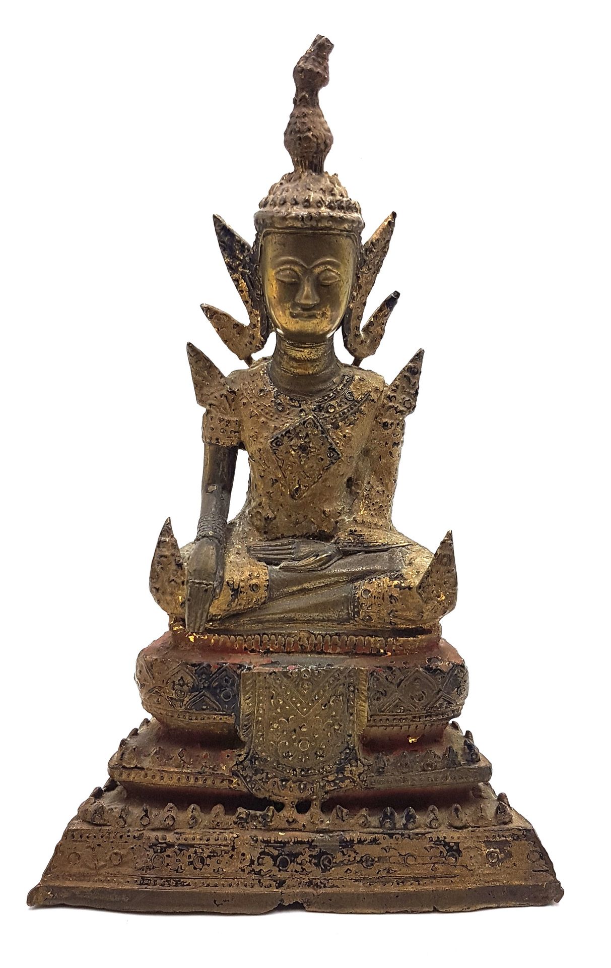 Null Bouddha assis en méditation en Bumisparsa mudra (prise de la terre à témoin&hellip;
