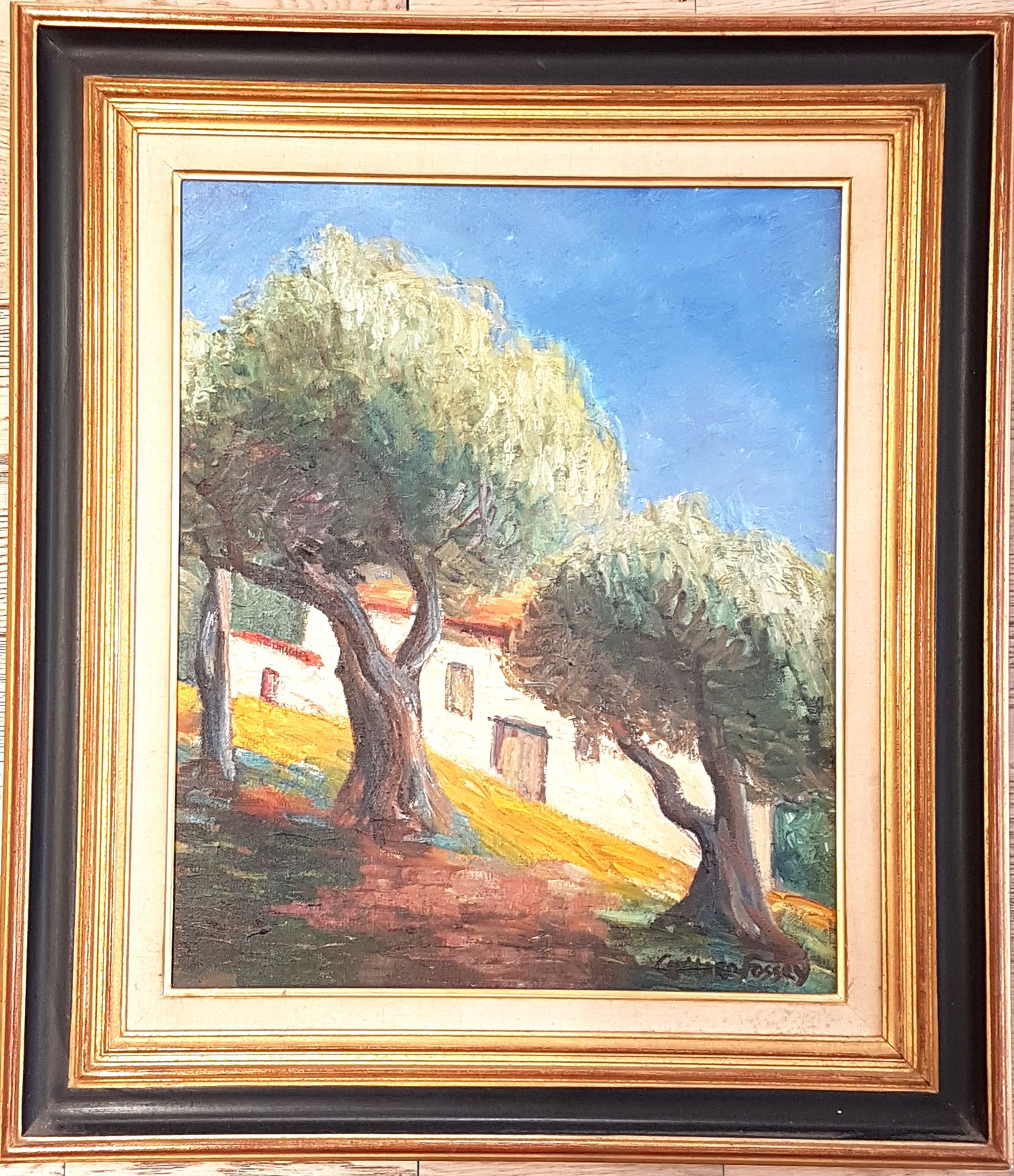 Null Louise-Jeanne COTTARD-FOSSAY (1902-1983), 
Paesaggio provenzale con ulivi
O&hellip;