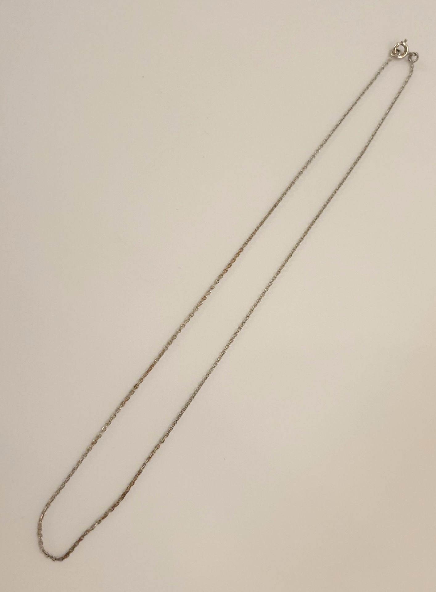 Null Chaine en argent 925 
L. 41,5 cm
Poids: 1,71 g. Env.