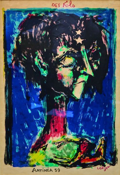 Bernard LORJOU (1908-1986) Antinea, 1959
Lithographie en couleur
Signée en bas à&hellip;