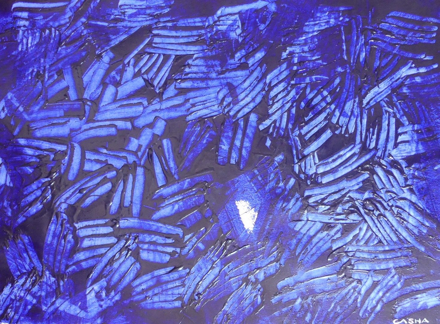 CASHA René (né en 1948) 丙烯酸在拱形纸上 - 右下方签名 - 背面用铅笔会签，日期为2013年 - 57 x 77 cm - 状态非常好&hellip;