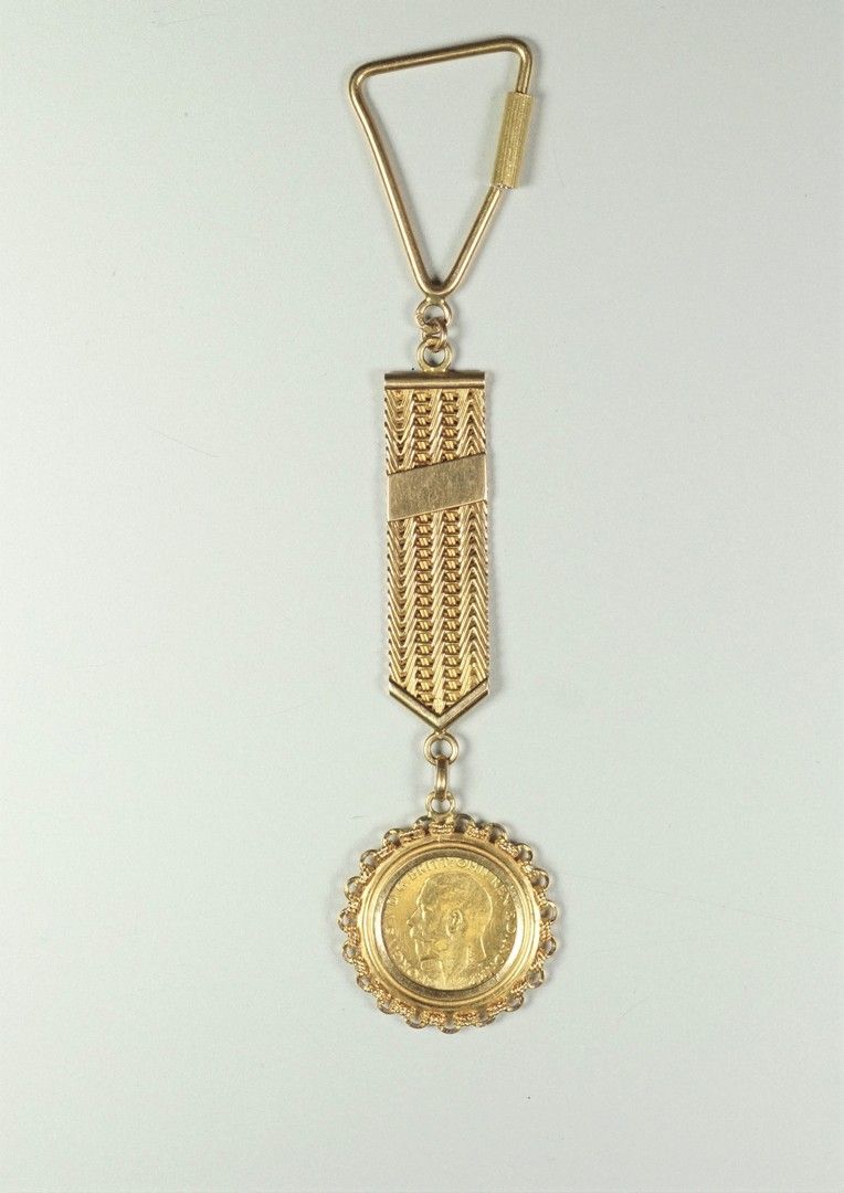 Null 
Halber Sovereign in Gold 18 K (750 Tausendstel), aufgenommen in Türschlüss&hellip;