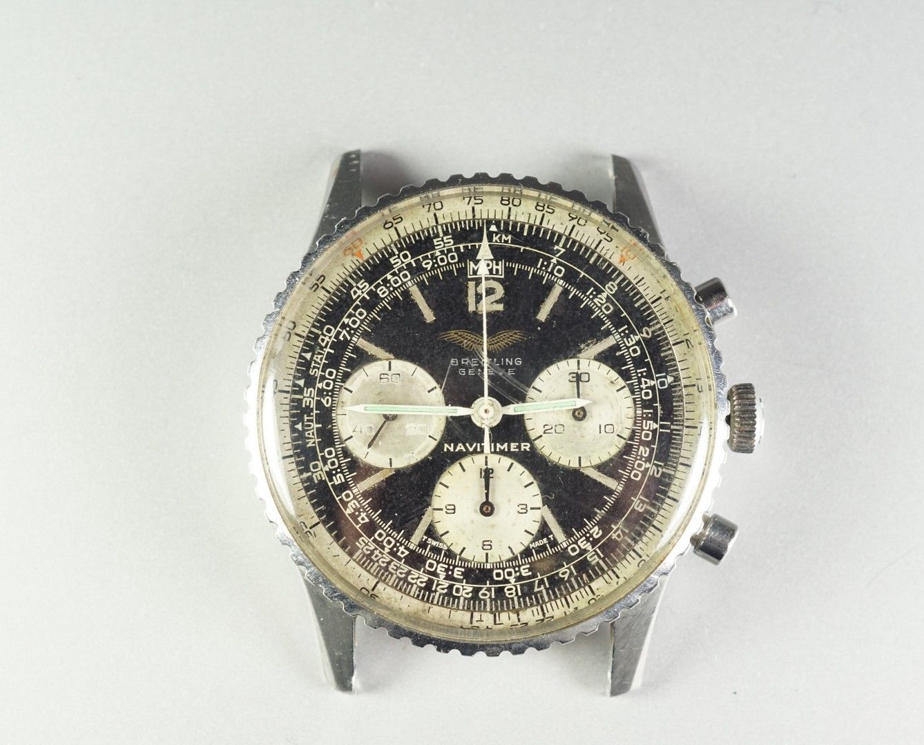 BREITLING NAVITIMER Cronógrafo masculino de acero ref 806 alrededor de 1965. Diá&hellip;