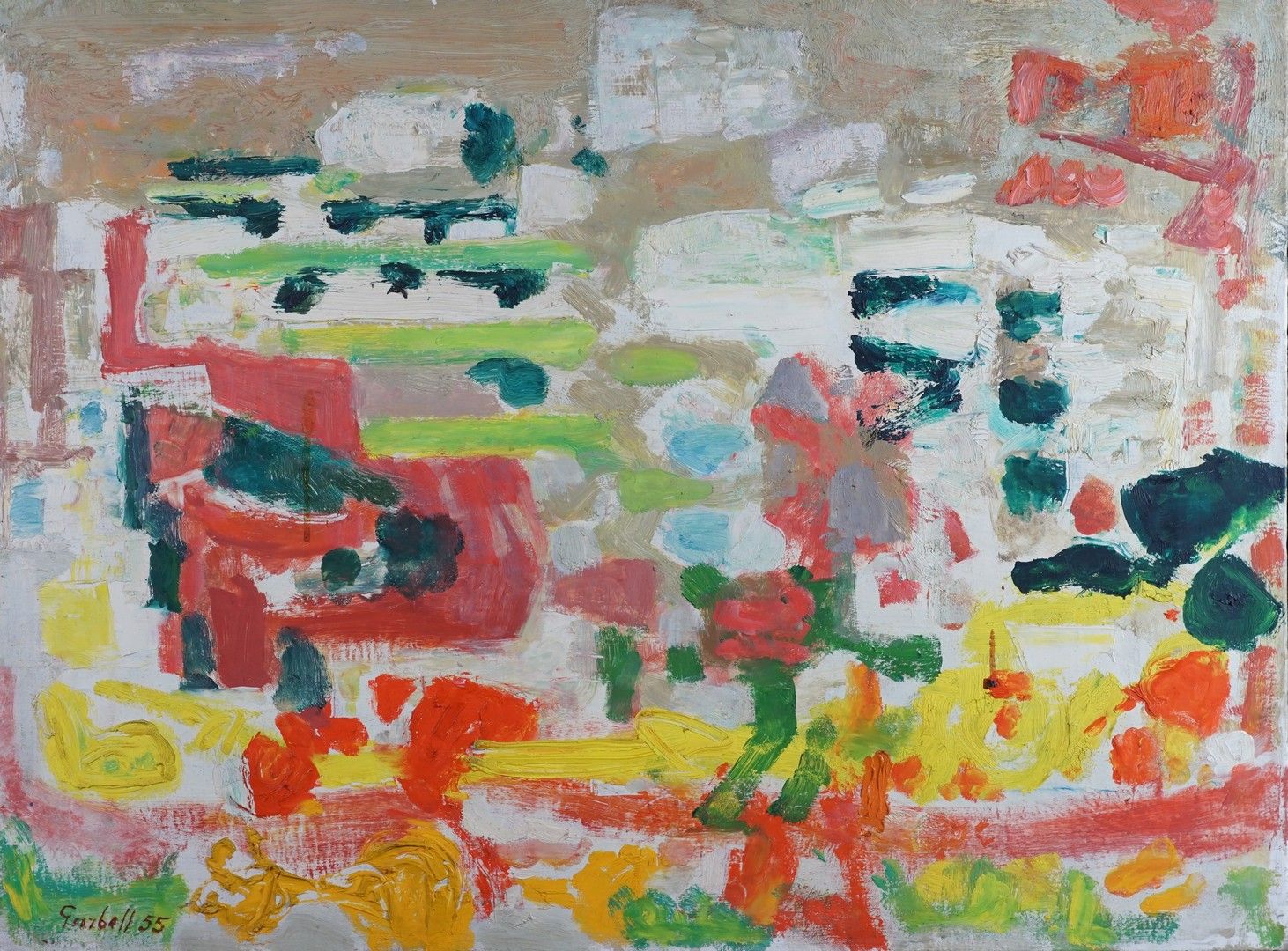 Alexandre GARBELL (1903-1970) L’Italie, 1955
Huile sur toile. Signée en bas à ga&hellip;