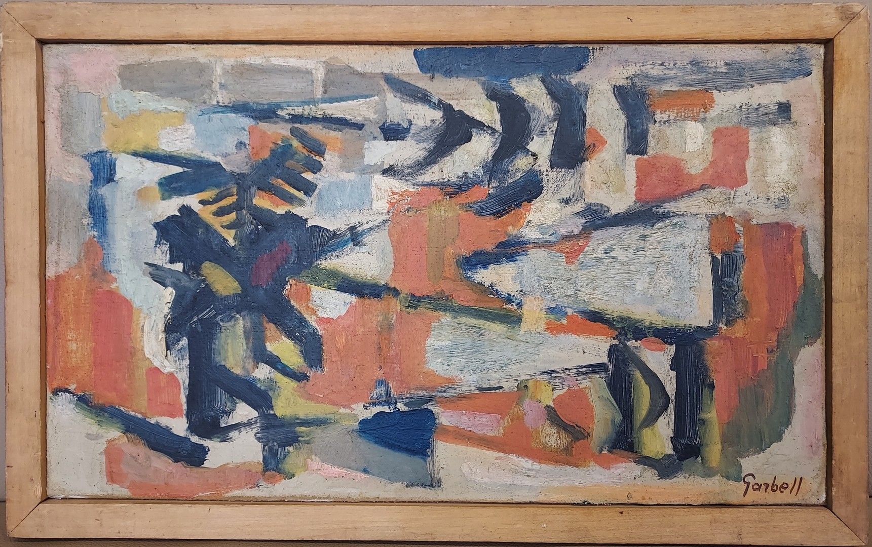 Alexandre GARBELL (1903-1970) 在阿尔及利亚，1953年
布面油画。右下方有签名
背面有副署和日期
24 x 41 厘米