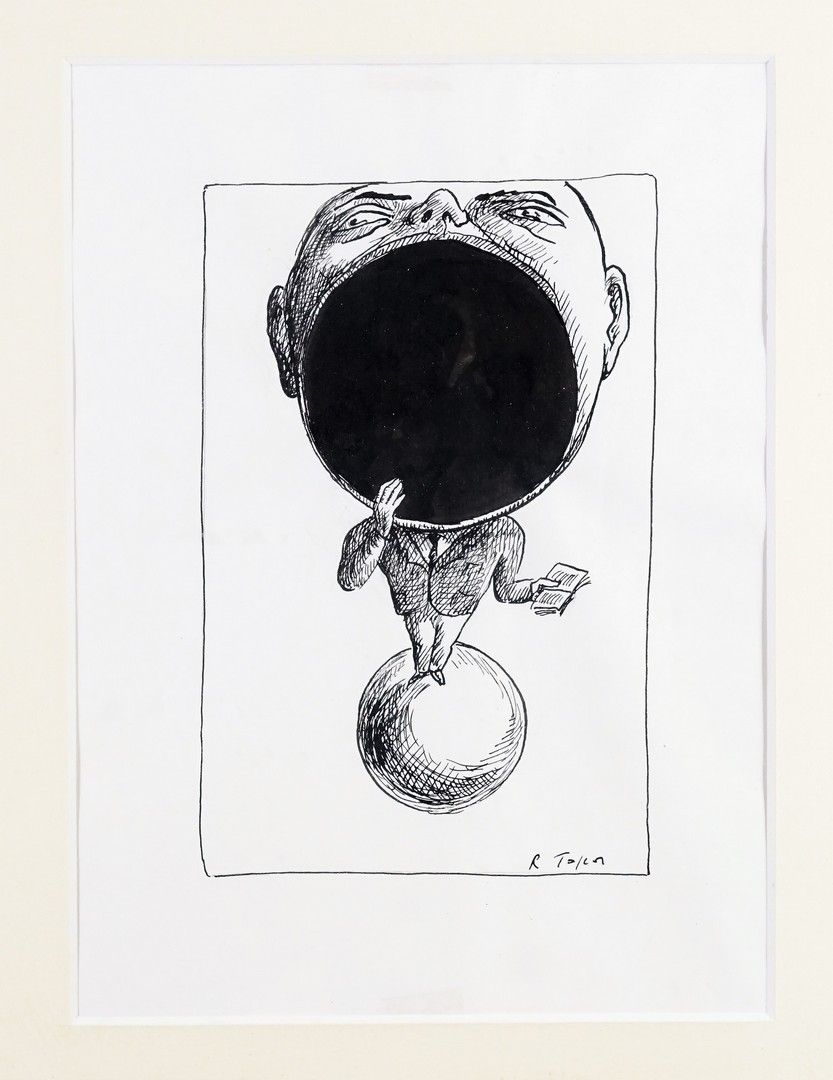 Roland TOPOR (1938-1997) 疲惫的世界
墨水。右下方有签名
22 x 16 cm 正在观看

出处：1990年左右从艺术家的家庭获得。
与&hellip;