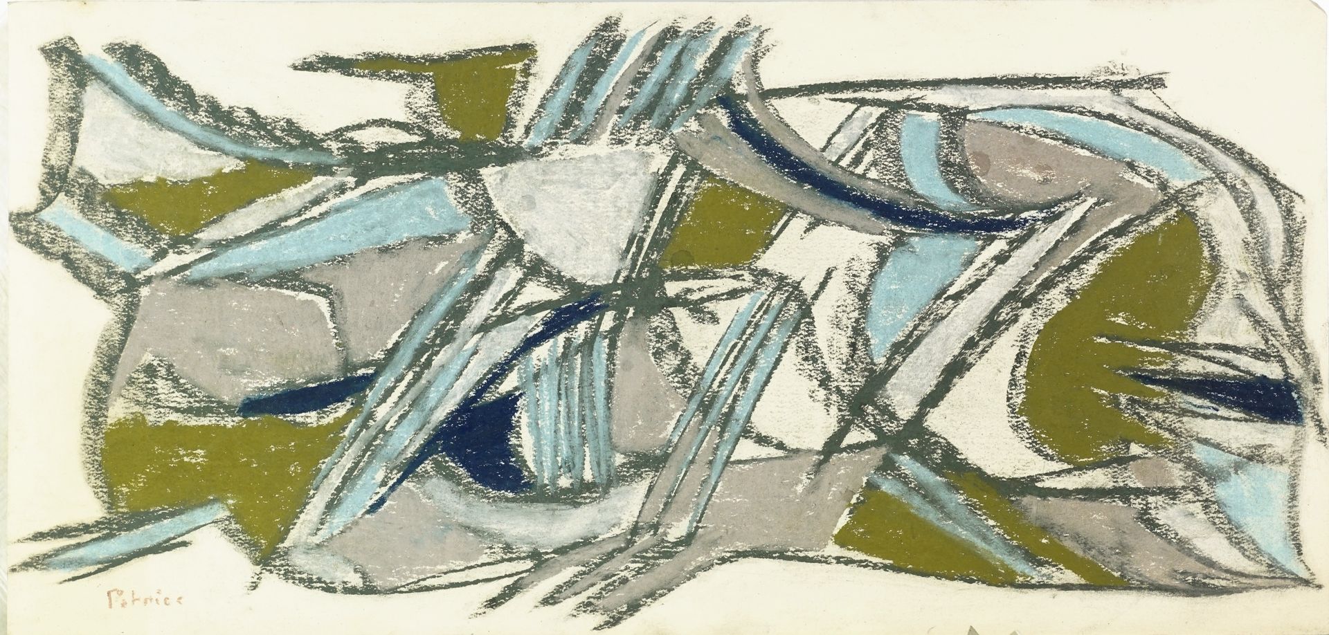 Patrice JORDAN dit PATRICE (né en 1944) Composition abstraite
Pastel
Signée en b&hellip;