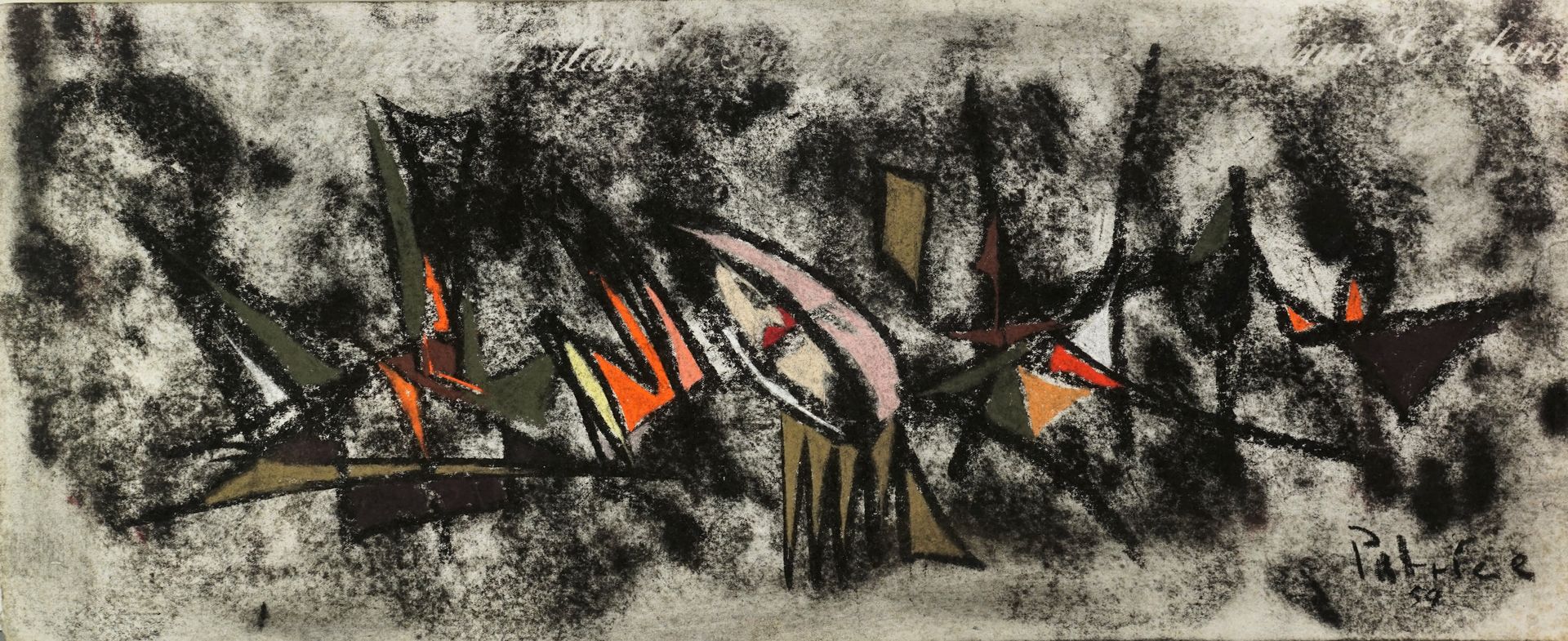 Patrice JORDAN dit PATRICE (né en 1944) Composition abstraite, 1959
Pastel
Signé&hellip;