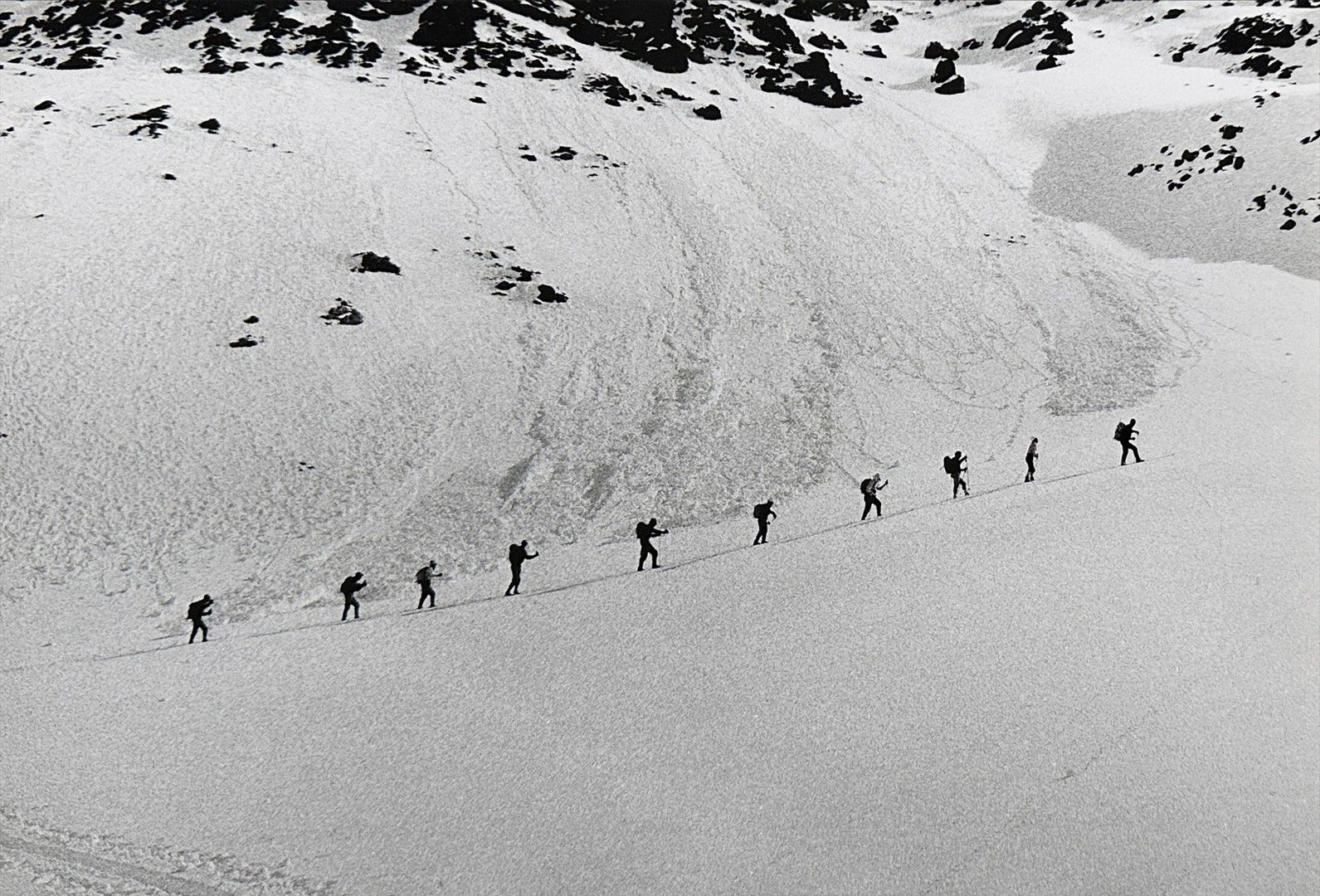 INGI (Louis Ingigliardi, dit) 1915-2008 奥地利厄兹塔尔山滑雪，1969年3月 照片 复古光面银质印刷品，档案编号6937&hellip;