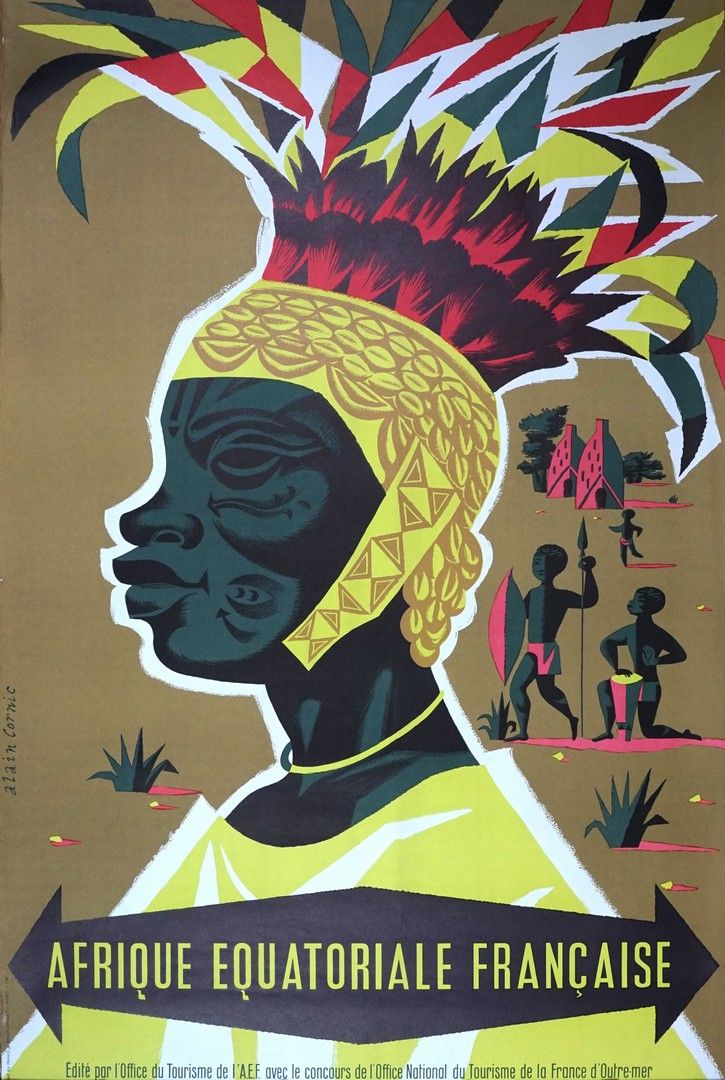 CORNIC Alain (né en 1920) AFRIQUE EQUATORIALE FRANçAISE. Vers 1958 Imprimé en Fr&hellip;