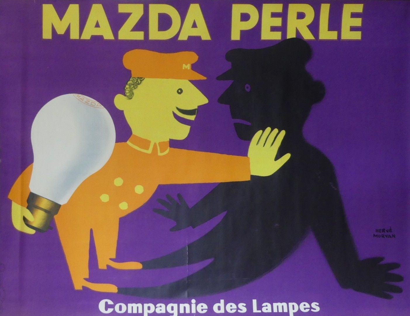 MORVAN Hervé (1917-1980) COMPAGNIE DES LAMPES -MAZDA PERLE.1953Établissements de&hellip;