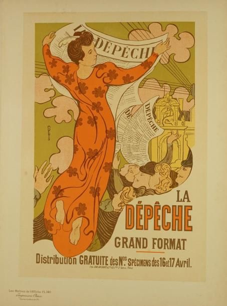 MAÎTRES DE L' AFFICHE Lot de gravures diverses essentiellement sur le thême de l&hellip;