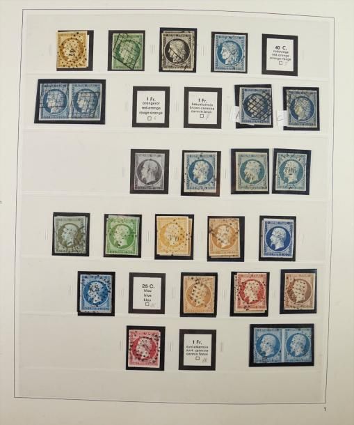 Timbres FRANCE Emissions 1849 / 1980 : Collection de timbres neufs et oblitérés,&hellip;