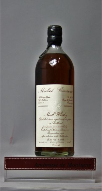 WHISKY MALT 12 ANS D'AGE - MICHEL COUVREUR 1 bouteille