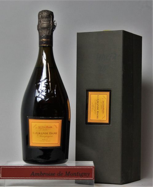 CHAMPAGNE Vve CLICQUOT "La Grande Dame" 1990 1 bouteille - Coffret .