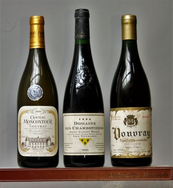 VINS DIVERS DE LA LOIRE et CHABLIS : 2 bouteilles VOUVRAY - Château MONCONTOUR 1&hellip;