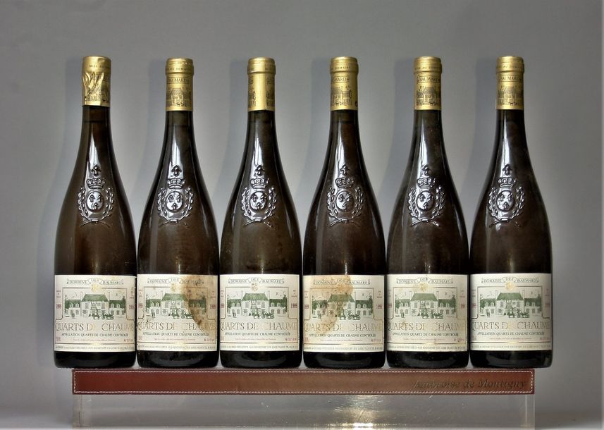 BAUMARD - Quarts de Chaume 1999 6 bouteilles - Etiquettes tachées.
