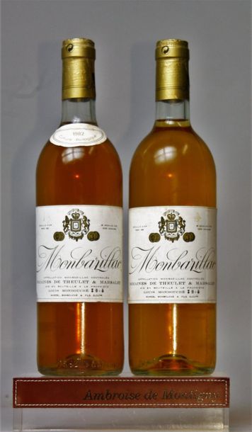 MONTBAZILLAC - Domaine THEULET MARSALET 1982 2 bouteilles - Etiquettes légèremen&hellip;