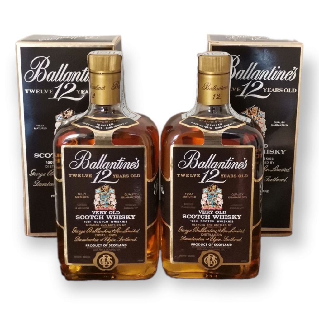 BALLANTINE'S 12 ANOS (2) BALLANTINE'S 12 YEARS (2) 两瓶0.75升的威士忌。在原来的盒子里。