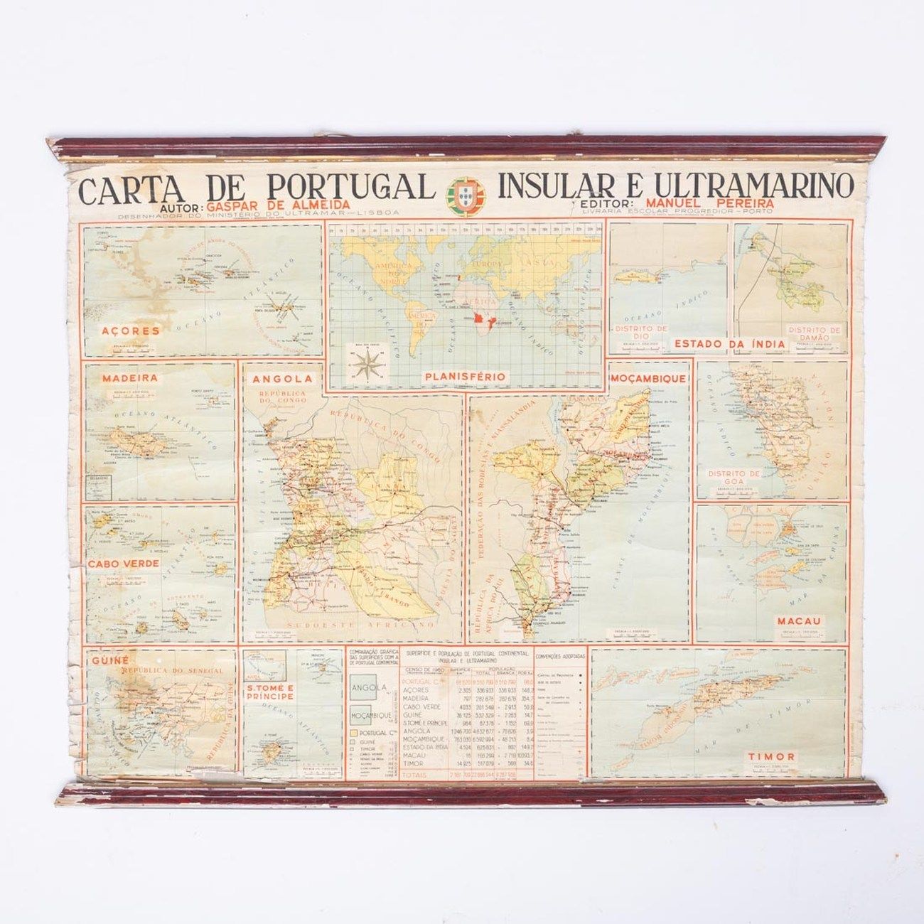 CARTA DE PORTUGAL INSULAR E ULTRAMARINO 葡语国家INSULAR和ULTRAMARINE的信件作者Gaspar de Al&hellip;