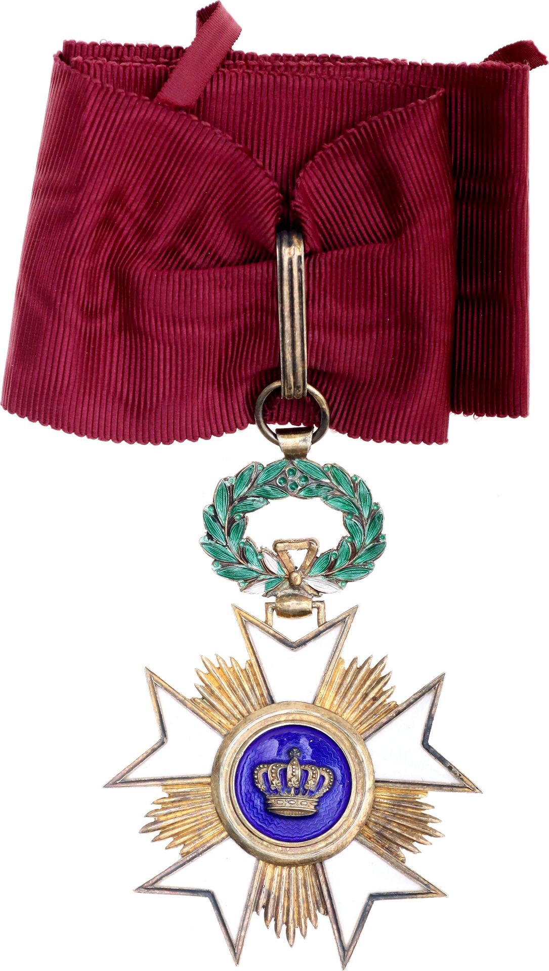 Belgium Order of the Crown Commander Cross 1897 Barac# 205 ; vgAg 78x54 mm ; éma&hellip;