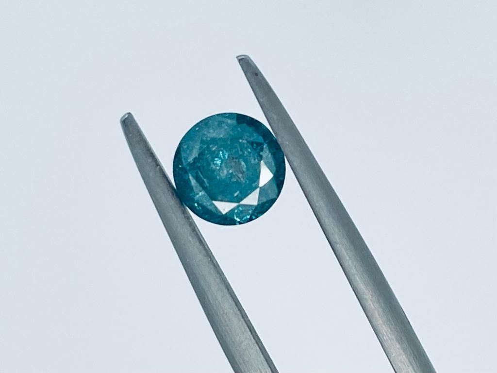 Null 1颗钻石颜色增强型1克拉F.强烈的蓝色 - I3 - 形状明亮 - 证书无 - C20108-45