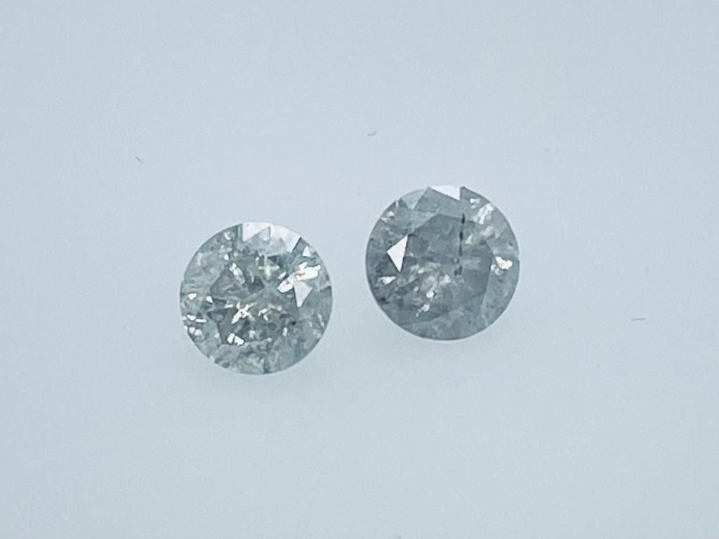 Null 2 DIAMONDS 2,06 CT I - I3 - SHAPE BRILLANT - CERT NONE - C20214-1