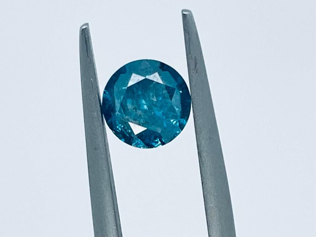 Null 1 DIAMOND COLOR ENHANCED 1,01 CT F.VIVID BLUE - I2 - SHAPE BRILLANT - CERT &hellip;
