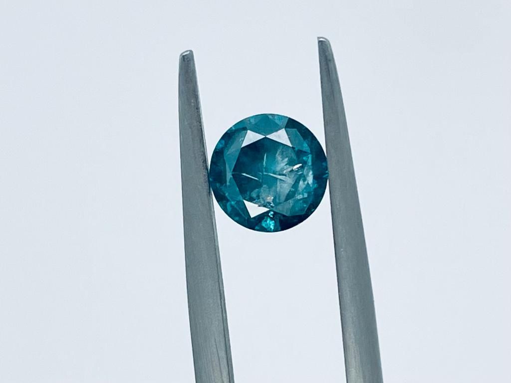 Null 1 DIAMOND COLOR ENHANCED 1,26 CT F.DEEP BLUE - I2 - SHAPE BRILLANT - CERT N&hellip;