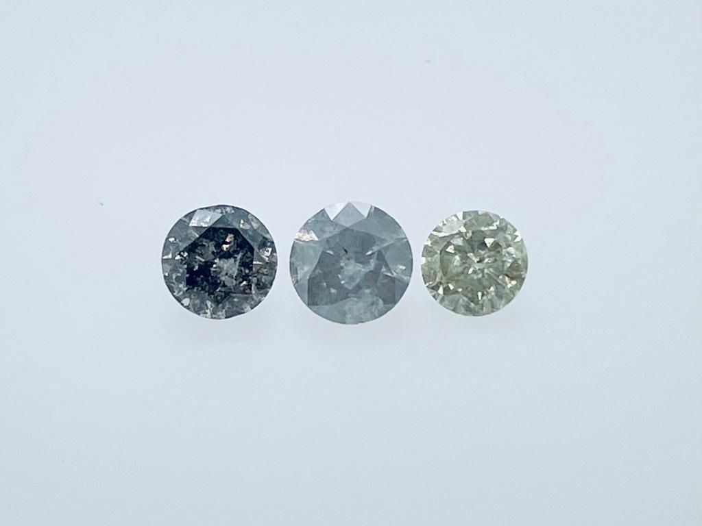 Null 3 DIAMONDS 1,31 CT MIX FANCY - I3 - SHAPE BRILLANT - CERT NONE - C20306-12G