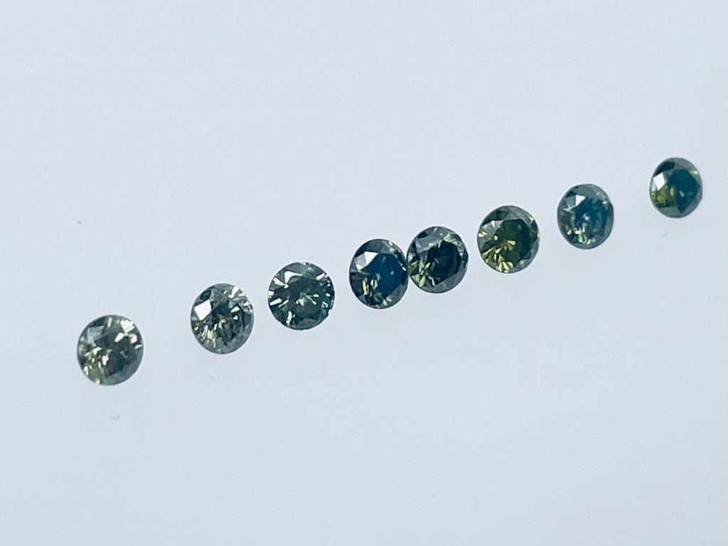 Null 8 DIAMOND COLOR ENHANCEDS 0,61 CT F.INTENSE GREEN - SI - SHAPE BRILLANT - C&hellip;