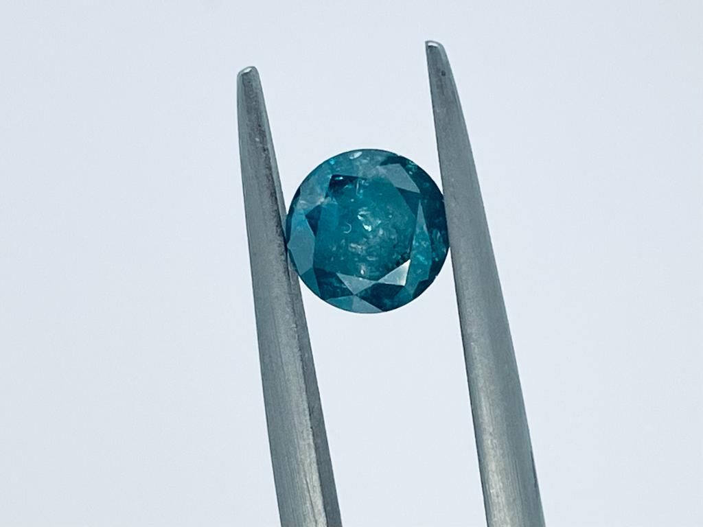 Null 1 DIAMOND COLOR ENHANCED 1,03 CT F.DEEP BLUE - I2 - SHAPE BRILLANT - CERT N&hellip;