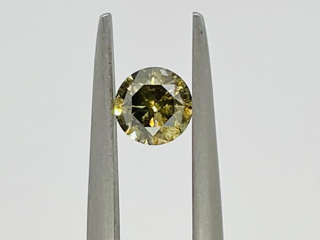 Null 1 DIAMOND 0,5 CT N.F DEEP YELLOW GREEN - I1 - SHAPE BRILLANT - CERT NONE - &hellip;