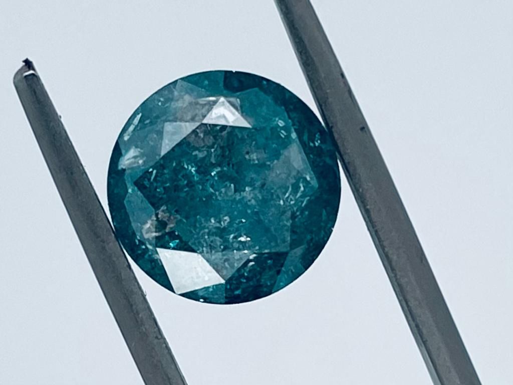 Null 1 DIAMOND COLOR ENHANCED 3,16 CT INT. BLUE - I2-3 - SHAPE BRILLANT - CERT N&hellip;