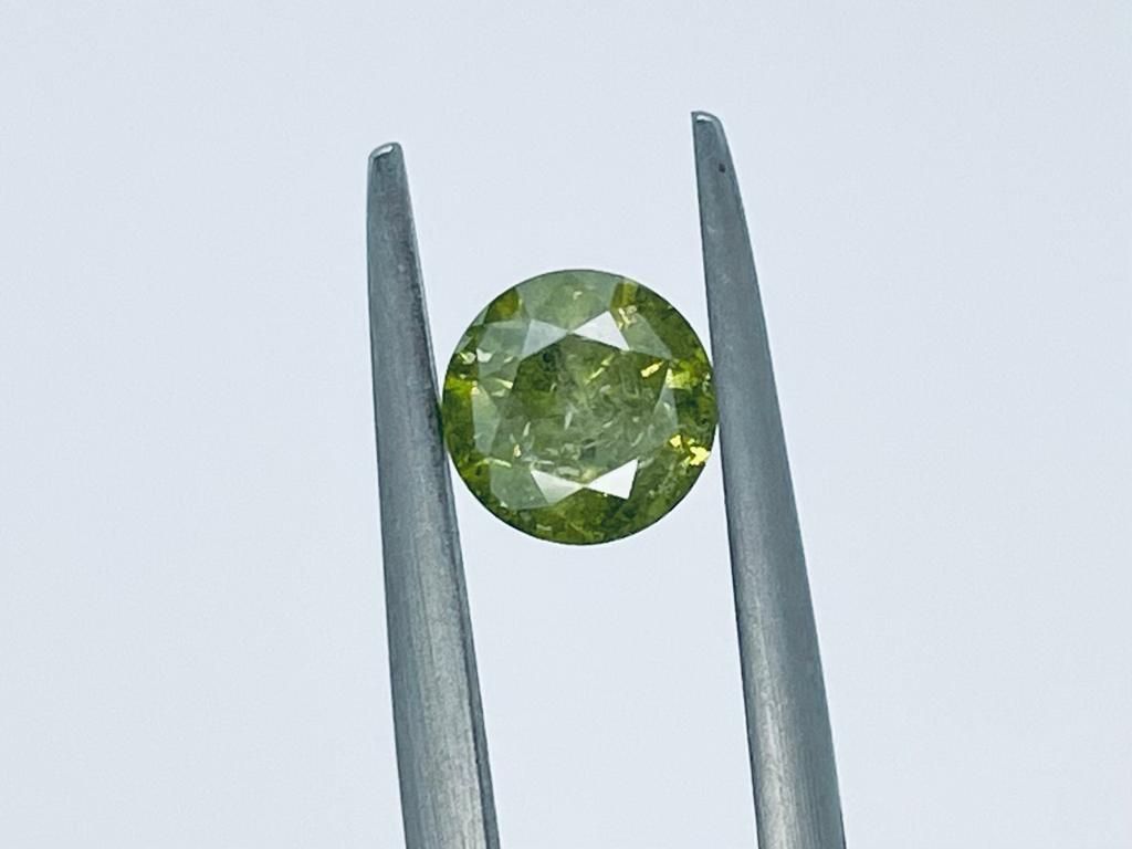 Null 1 CT EXALTED COLOR DIAMOND FINTENSO GREEN - I3 - BRILLIANT CUT - CERTIFICAT&hellip;