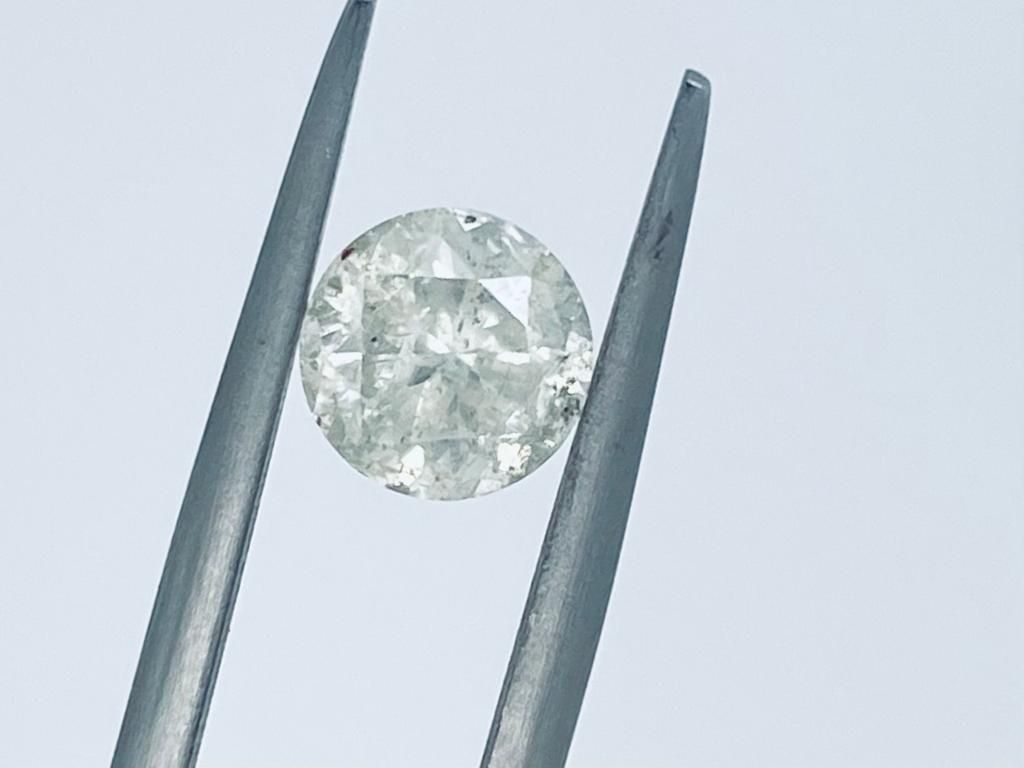 Null 1颗钻石1.71克拉J - I3 - 明亮式切割 - 证书不存在 - C20408-44