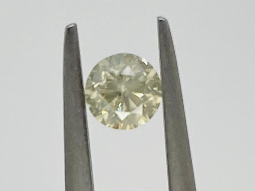 Null 1 DIAMOND 0.5 CT FANCY GRAYISH YELLOW - I2 - BRILLIANT CUT - CERTIFICATE NO&hellip;