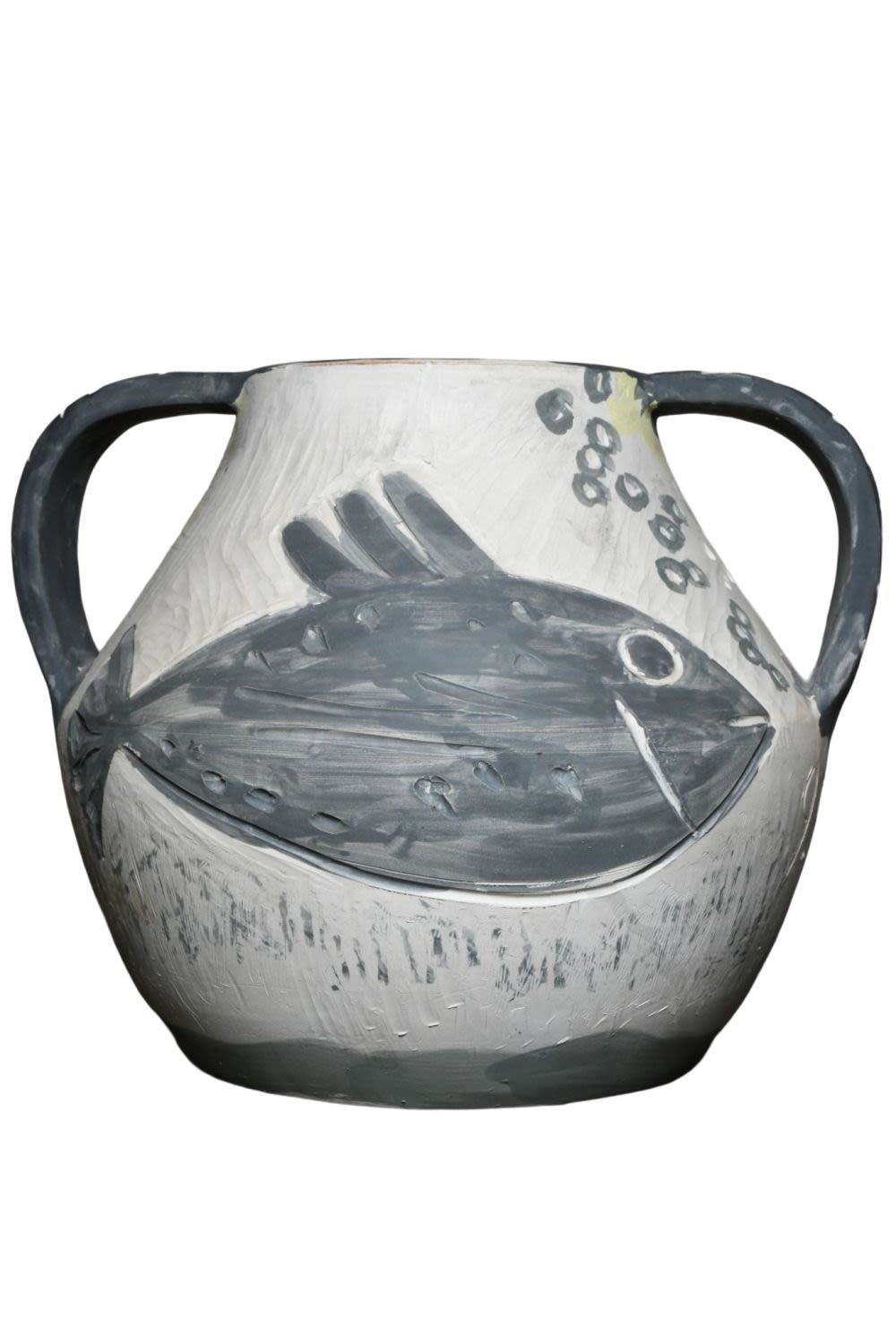 Pablo PICASSO (1881-1973) Vaso, Timbri PABLO PICASSO | Vaso con due manici di pe&hellip;