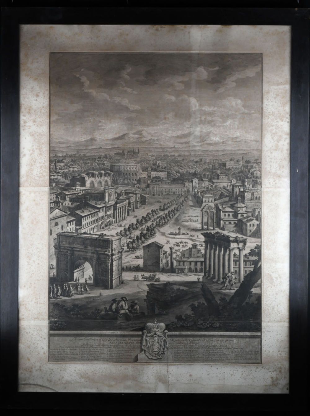 Rara Rara Giuseppe Vasi (CORLEONE, 1710 - ROMA, 1782) ACQUAFORTE SU CARTA VERGAT&hellip;