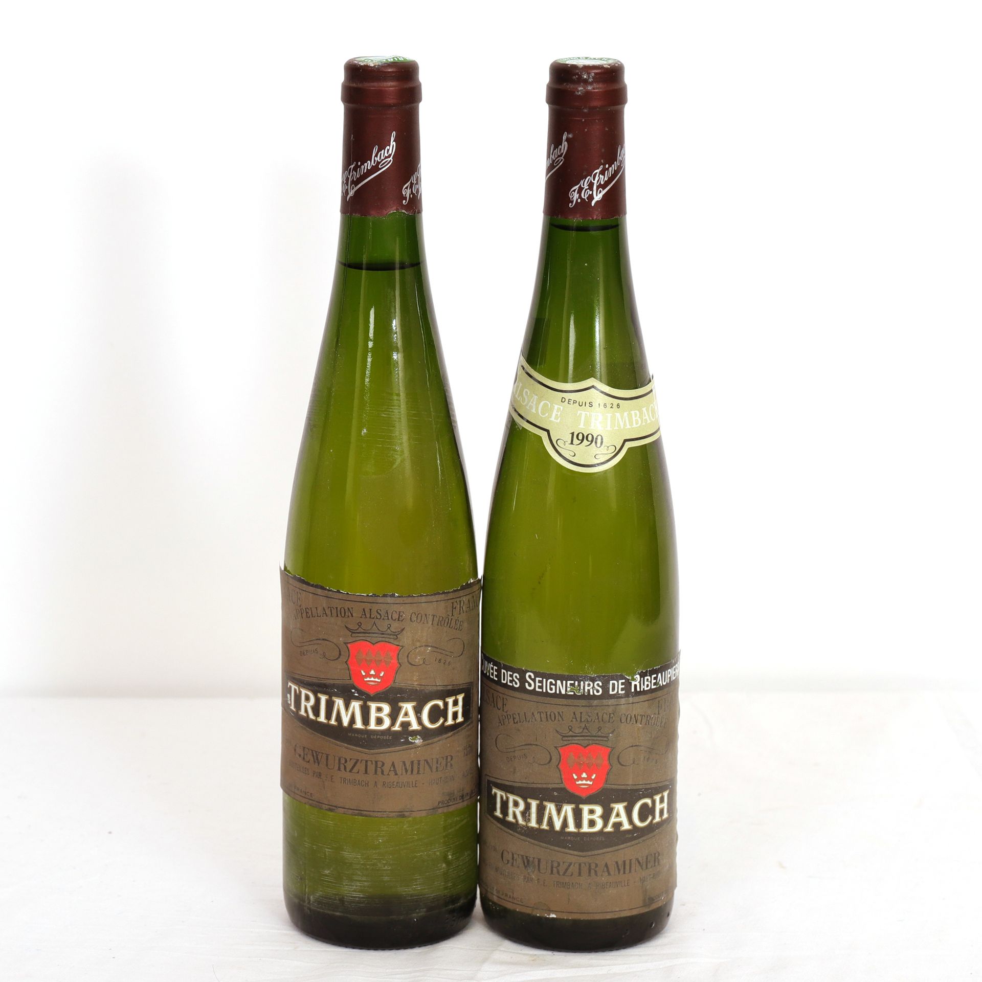 Null 2 Btls Gewurztraminer, Trimbach Cuvée des Seigneurs de Ribeaupierre, 1990

&hellip;