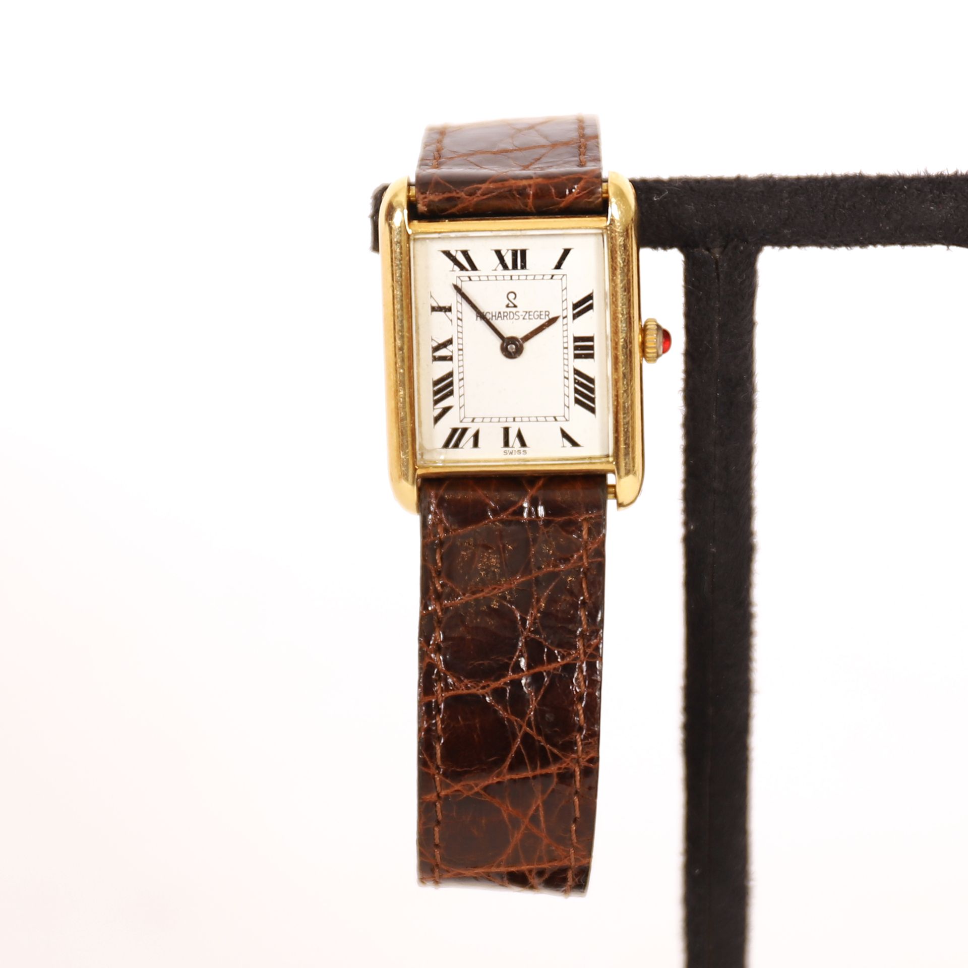 Null RICHARDS-ZEGER WATCH IN GOLD 

Brown leather strap

Weight : 32 grs

Worn
